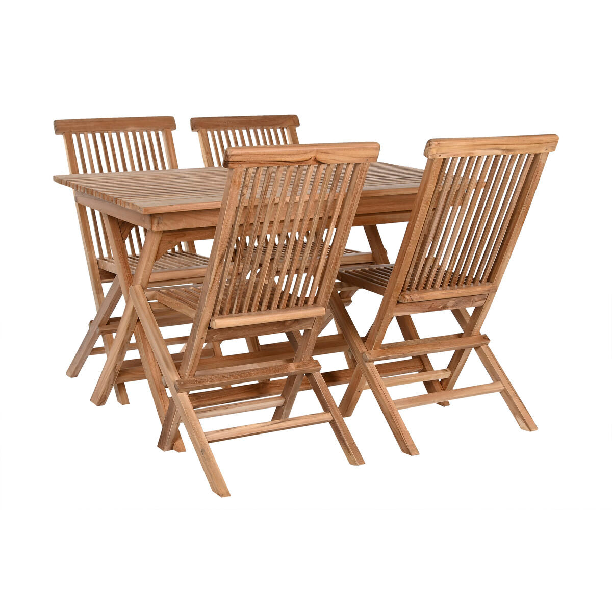 8424002108007 - Table set with 4 chairs 120 x 70 x 75 cm