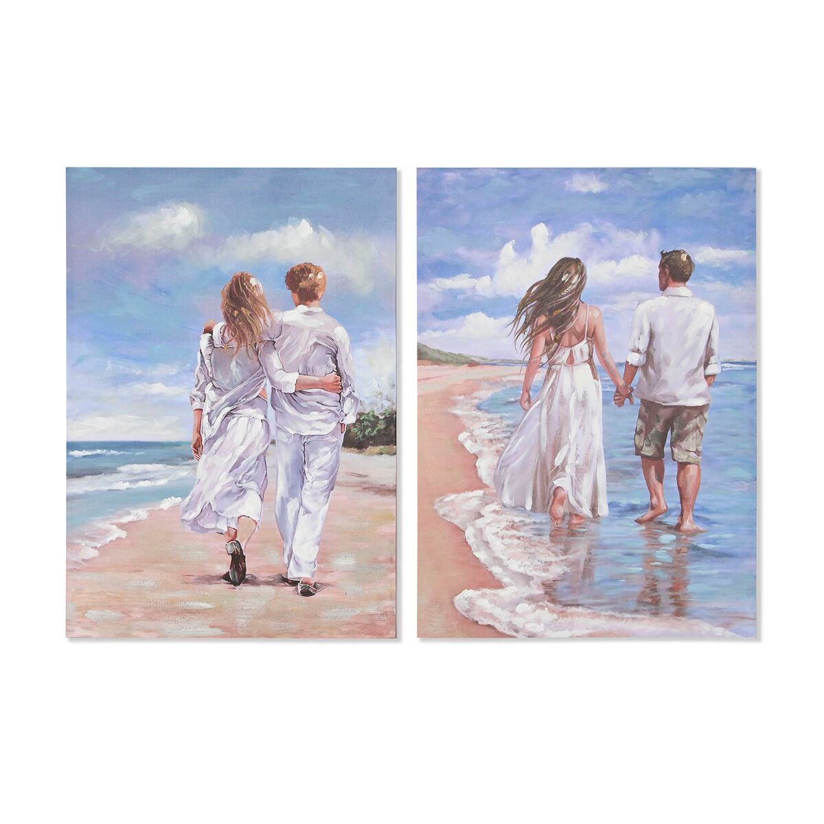 8424002109530 - Gemälde nach Hause Esprit Strand mediterrane 70 x 3 x 100 cm (2 Einheiten)