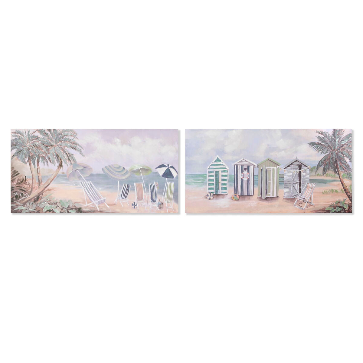 8424002109592 - Painting Beach Mediterranean 120 x 3 x 60 cm (2 Units)