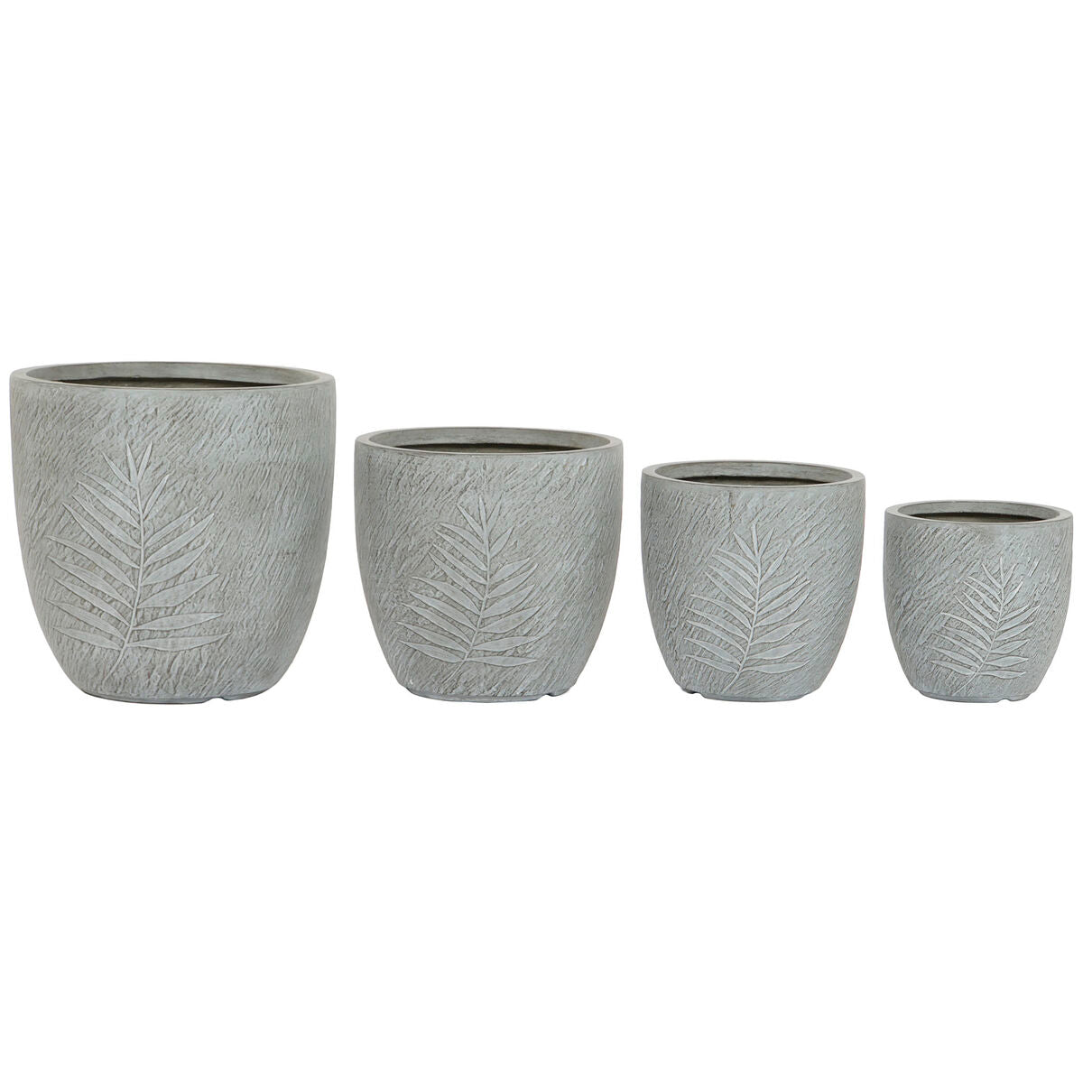 8424002110994 - Set of Planters Light grey Fibreglass Magnesium 44 x 445 x 43 cm (4 Units)