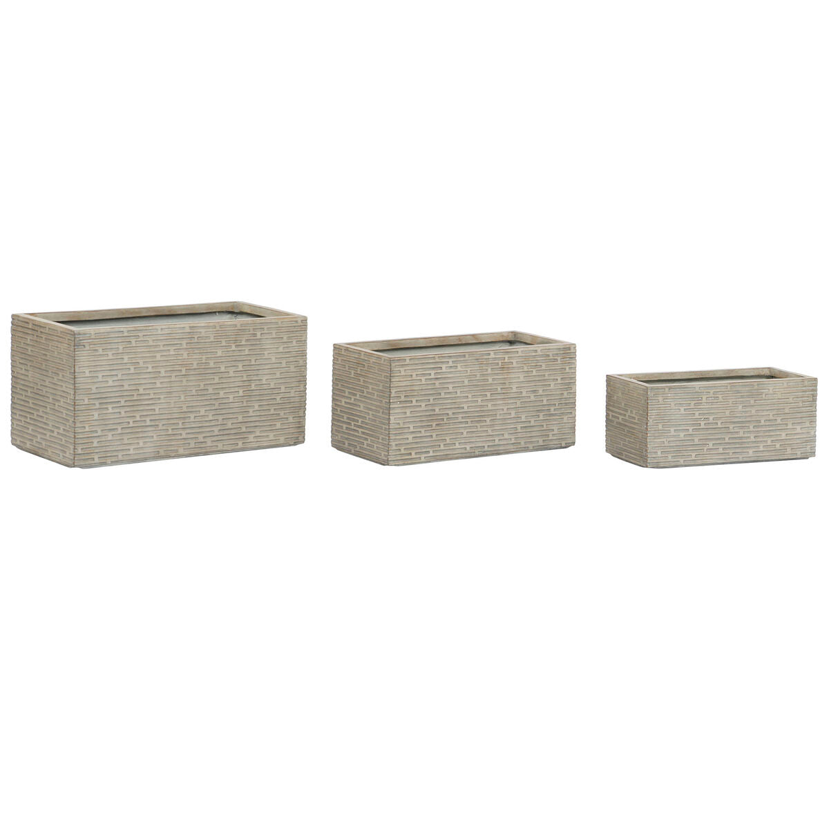 8424002111021 - Pflanzgefäß Esprit Beige Fiberglass Magnesium 745 x 375 x 375 cm
