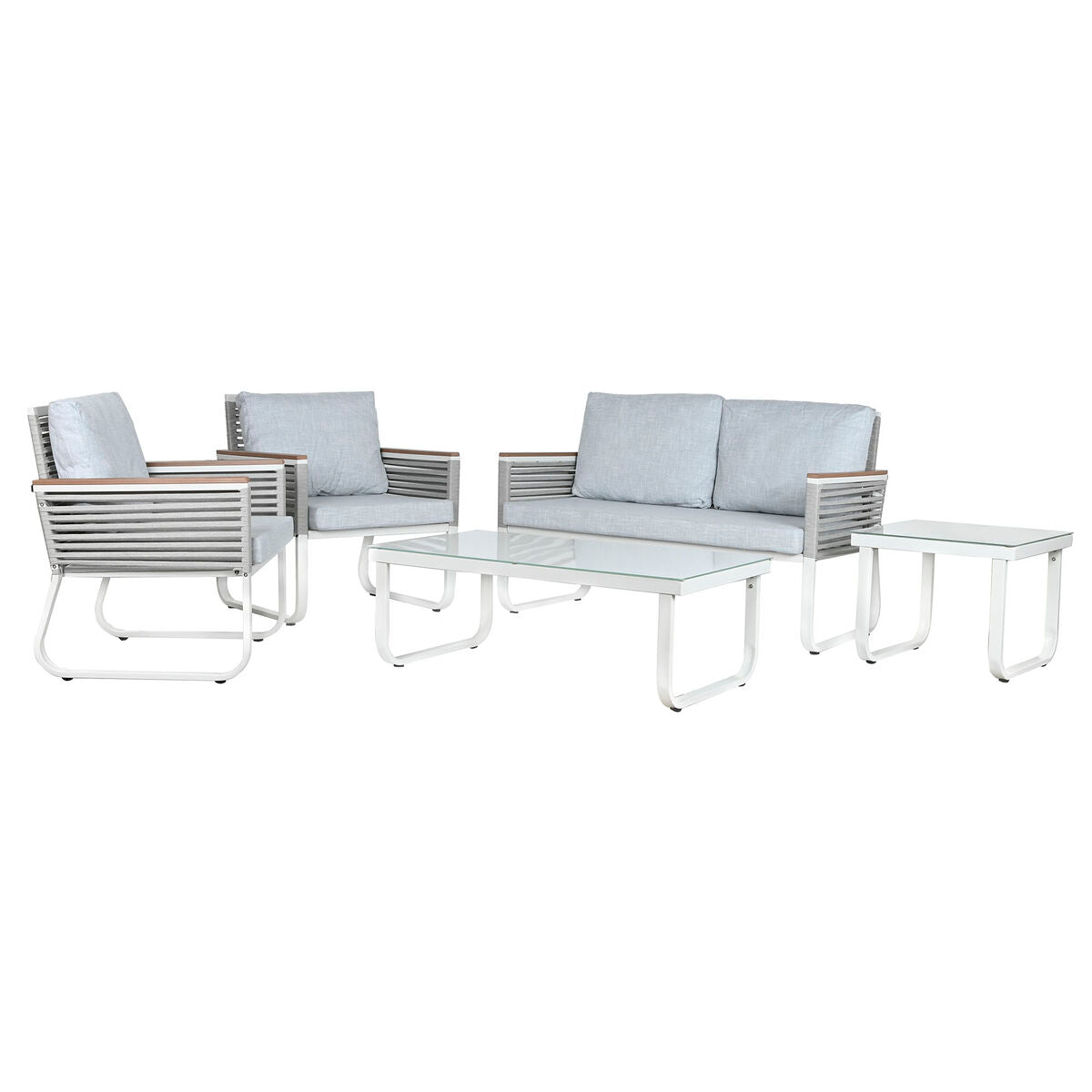 8424002111601 - Tischset mit 3 Sesseln Haus Esprit Graustahl Polycarbonat 128 x 69 x 79 cm 8424002111601 - Tischset mit 3 Sesseln Haus Esprit Graustahl Polycarbonat 128 x 69 x 79 cm