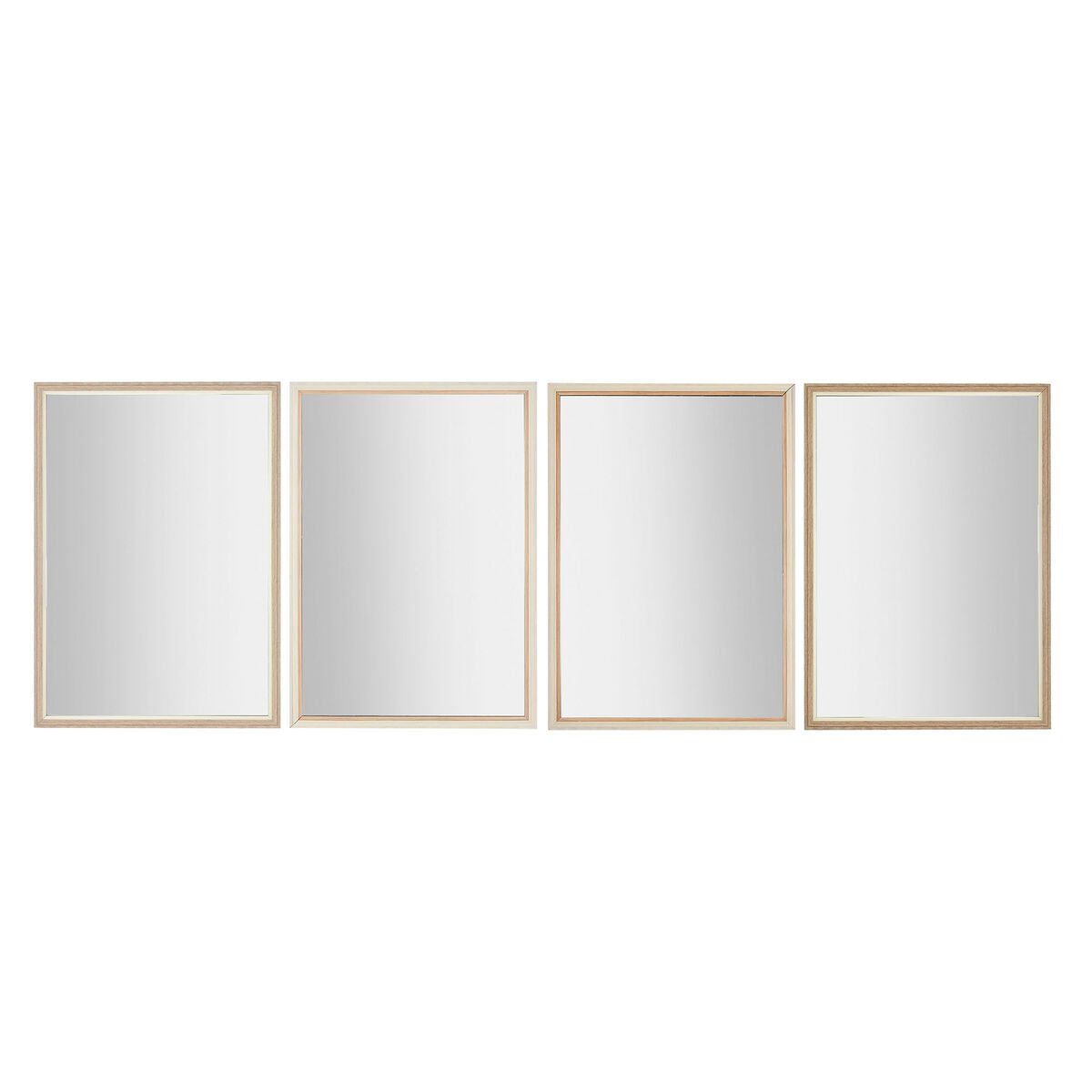 8424002115753 - Wandspiegel Weiß Braun Beige Grau Kristall polystyrol 70 x 2 x 97 cm (4 Stück)