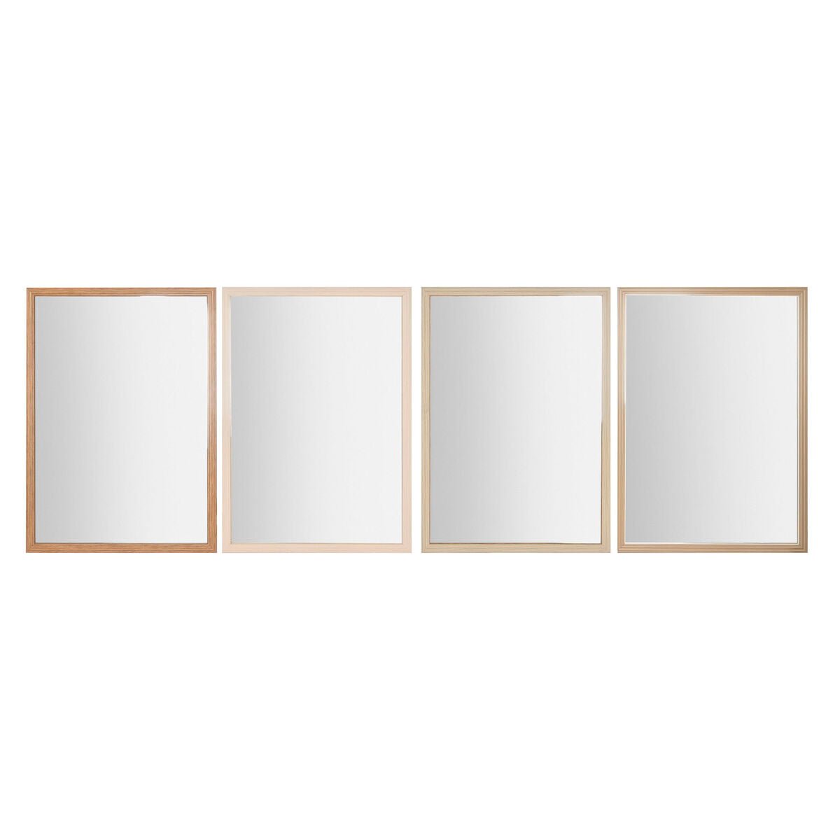 8424002115838 - Wandspiegel Weiß Braun Beige Grau Kristall polystyrol 66 x 2 x 92 cm (4 Stück)