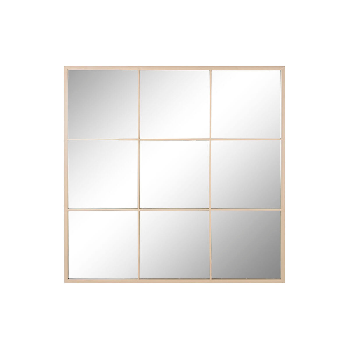 8424002115982 - Wandspiegel Home Esprit Beige Fenster Scandi 90 x 2 x 90 cm