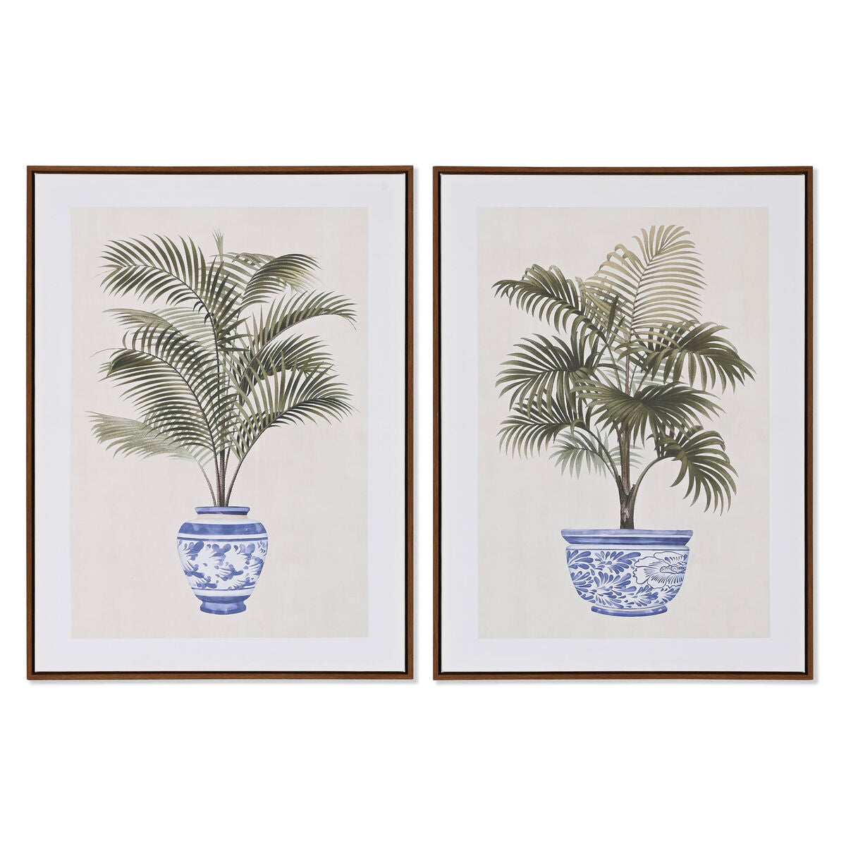 8424002117573 - Gemälde Home Esprit Palms Colonial 60 x 4 x 80 cm (2 Einheiten)