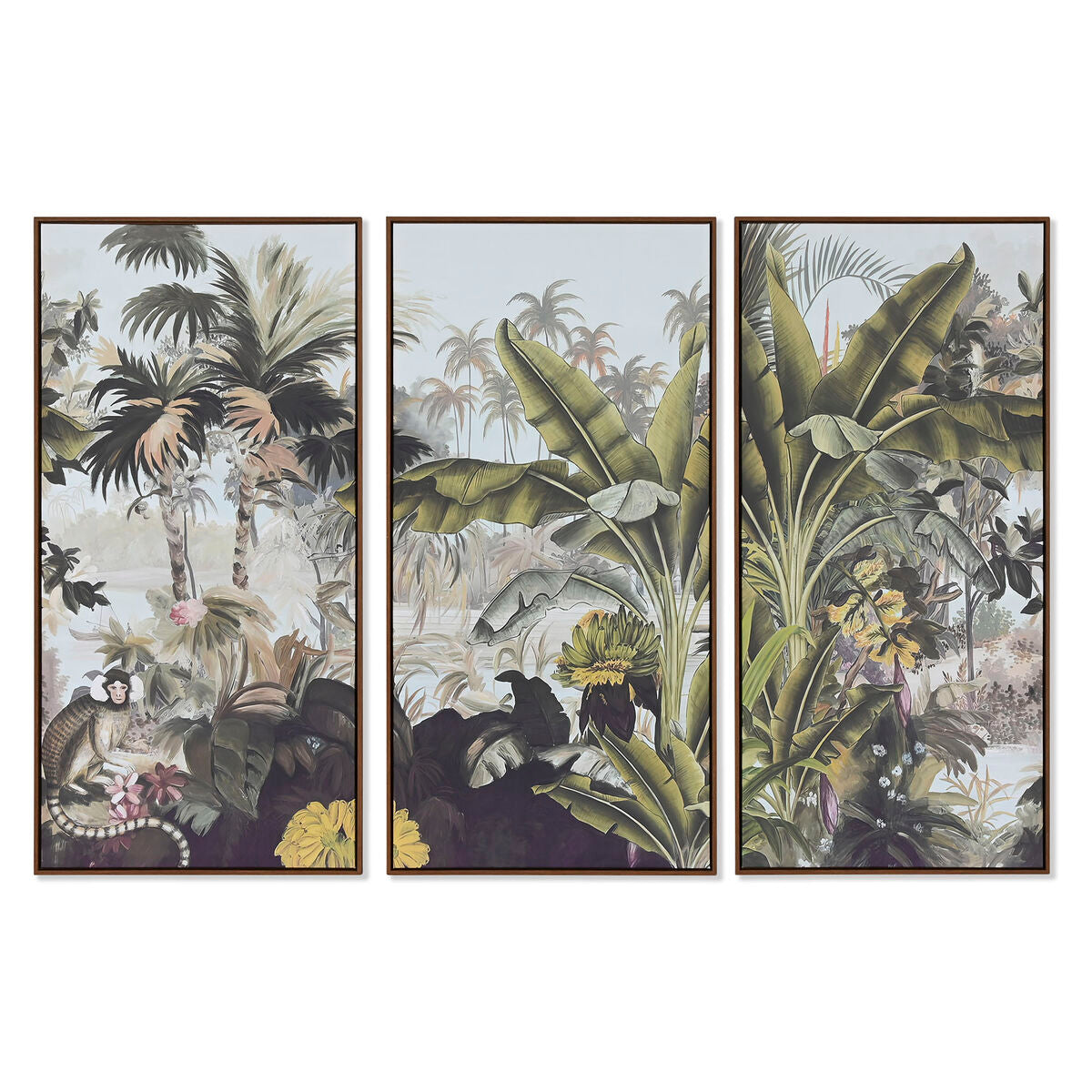 8424002117610 - Satz mit 3 Bildern Tropical 180 x 4 x 120 cm (3 Stücke)