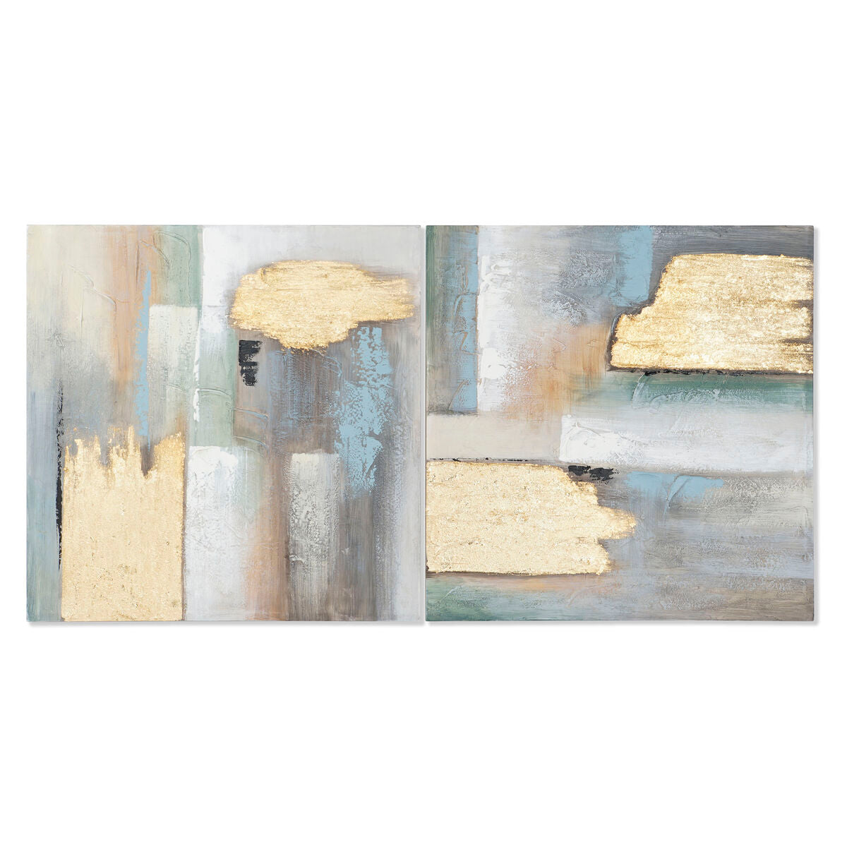 8424002119157 - Painting Abstract Modern 80 x 3 x 80 cm (2 Units)