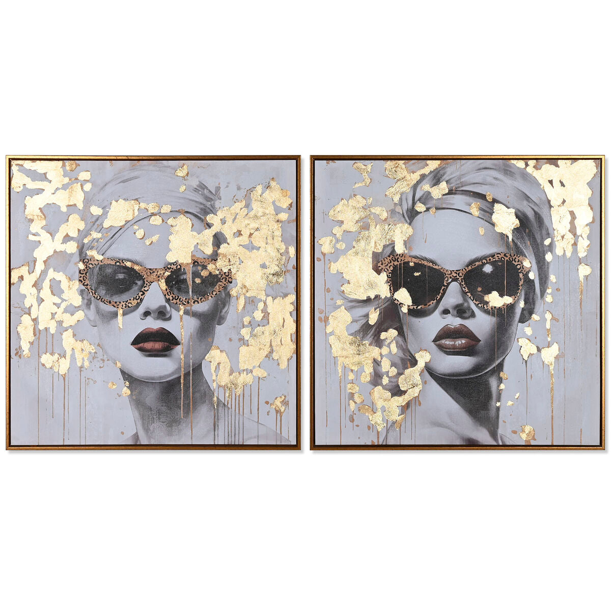 8424002122560 - Painting Golden chica 70 x 35 x 70 cm (2 Units)