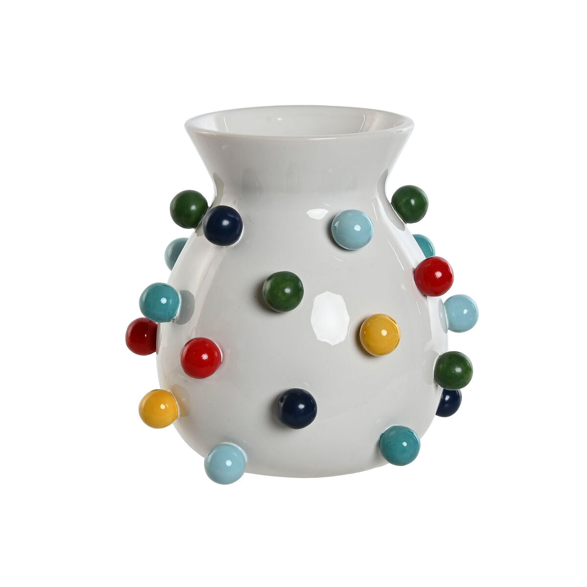 8424002128388 - Vase Weiß Bunt Dolomite 20 x 20 x 20 cm