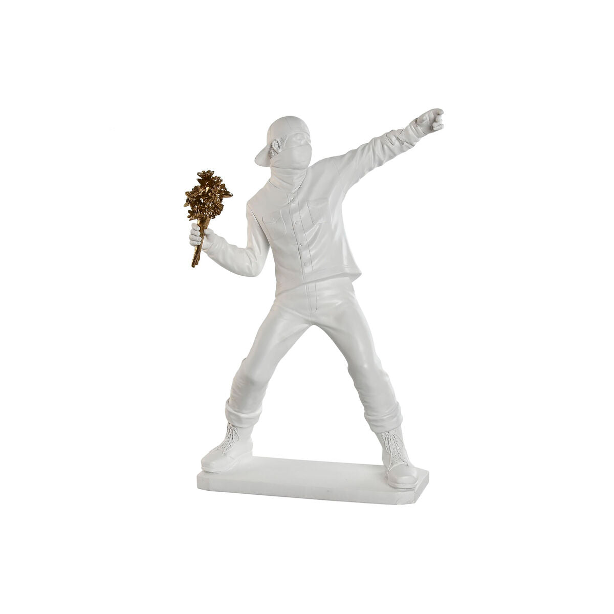 8424002128586 - Deko-Figur Weiß Gold 41 x 24 x 66 cm 8424002128586 - Deko-Figur Weiß Gold 41 x 24 x 66 cm