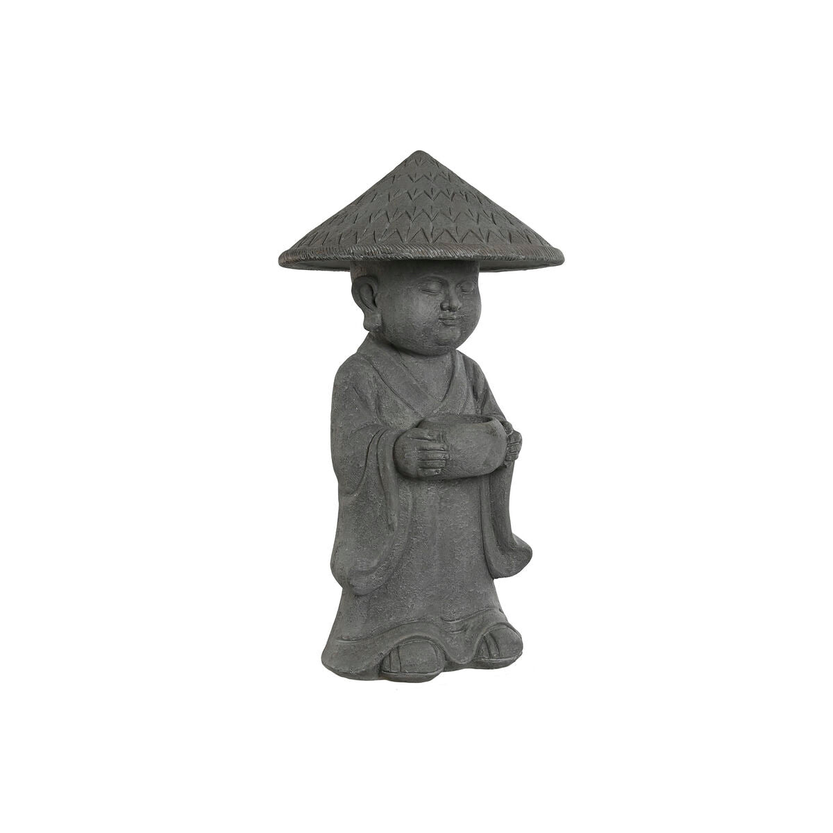 8424002128647 - Decorative Figure Grey Monk Oriental 30 x 30 x 53 cm