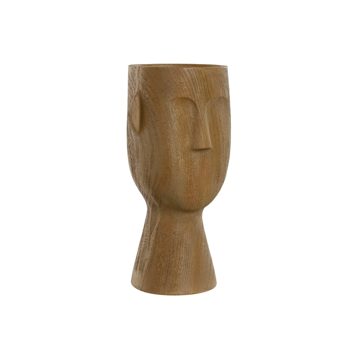 8424002131807 - Vase Braun Harz Gesicht 15 x 15 x 31 cm 8424002131807 - Vase Braun Harz Gesicht 15 x 15 x 31 cm