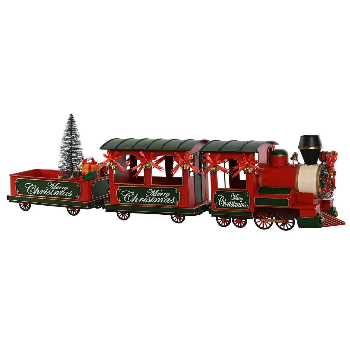 8424002139049 - Weihnachtsschmuck Rot grün Eisenbahn 97 x 16 x 265 cm