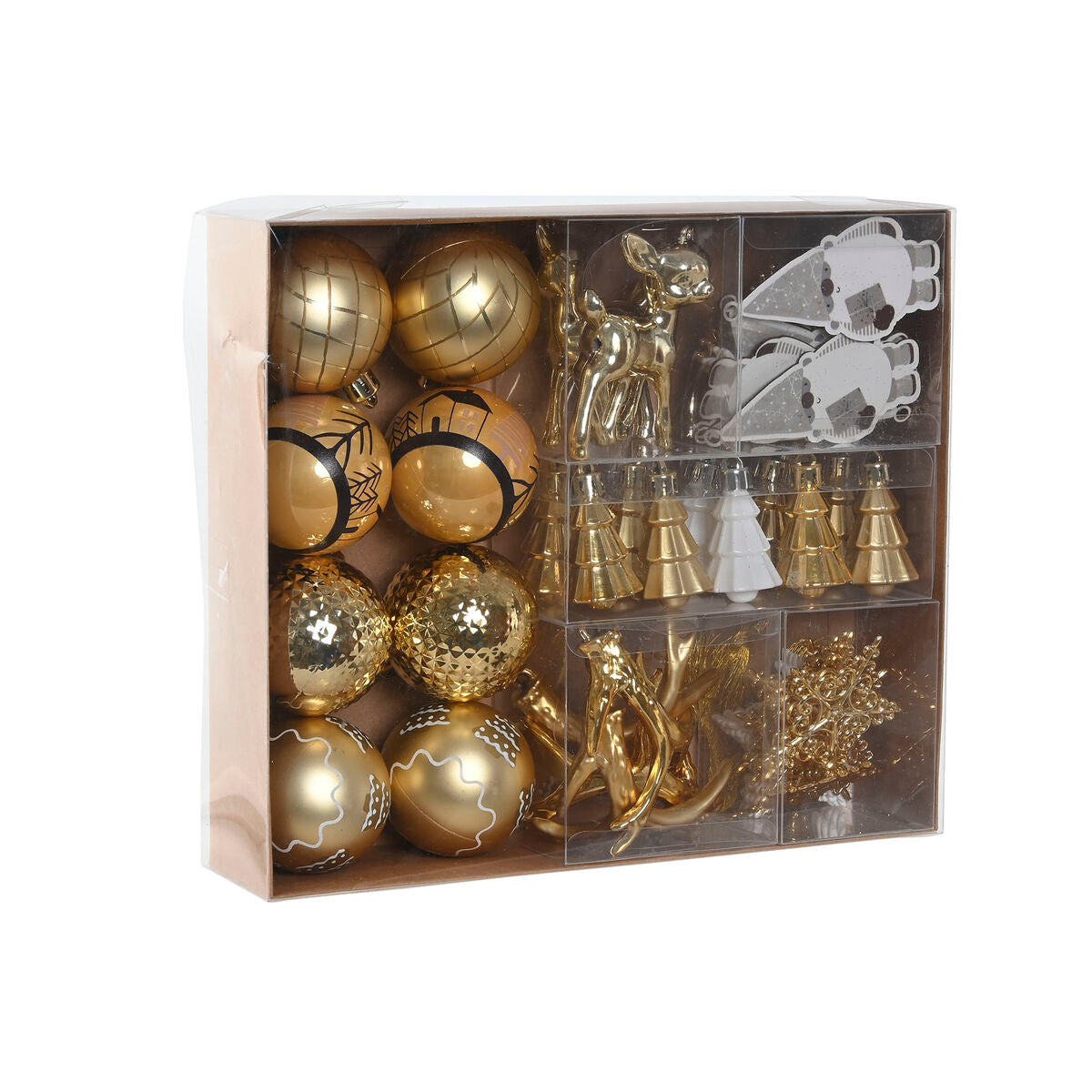 8424002141318 - Weihnachtsbaumkugeln Gold Polyäthylen 28 x 6 x 24 cm (55 Stücke)