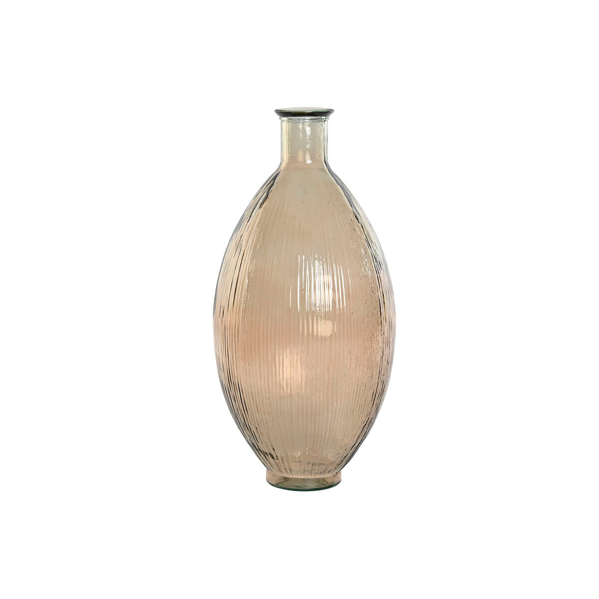 8424002149291 - Vase Taupe Recyceltes Glas 30 x 30 x 59 cm