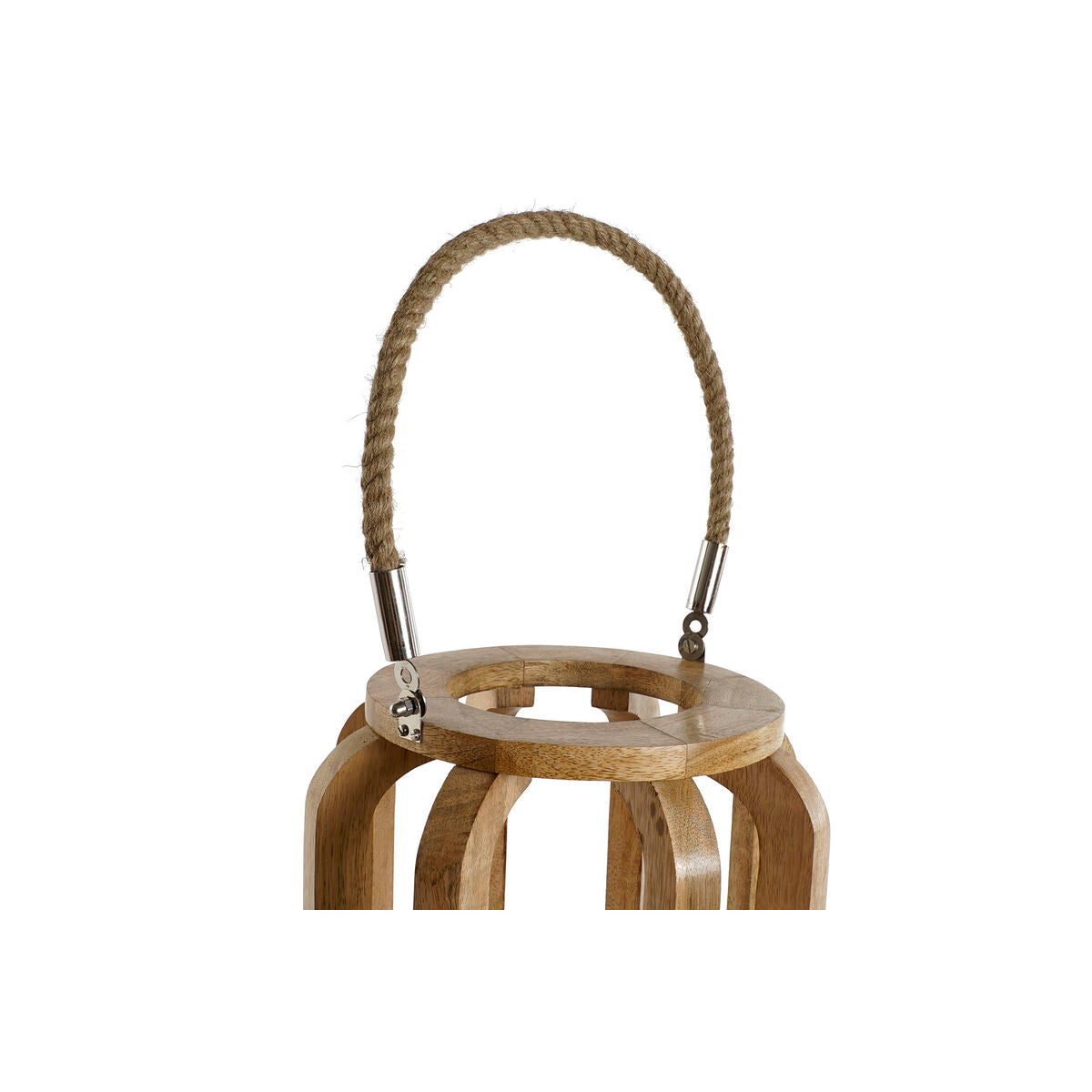 8424002149529 - Candleholder Natural Crystal Mango wood 25 x 25 x 35 cm