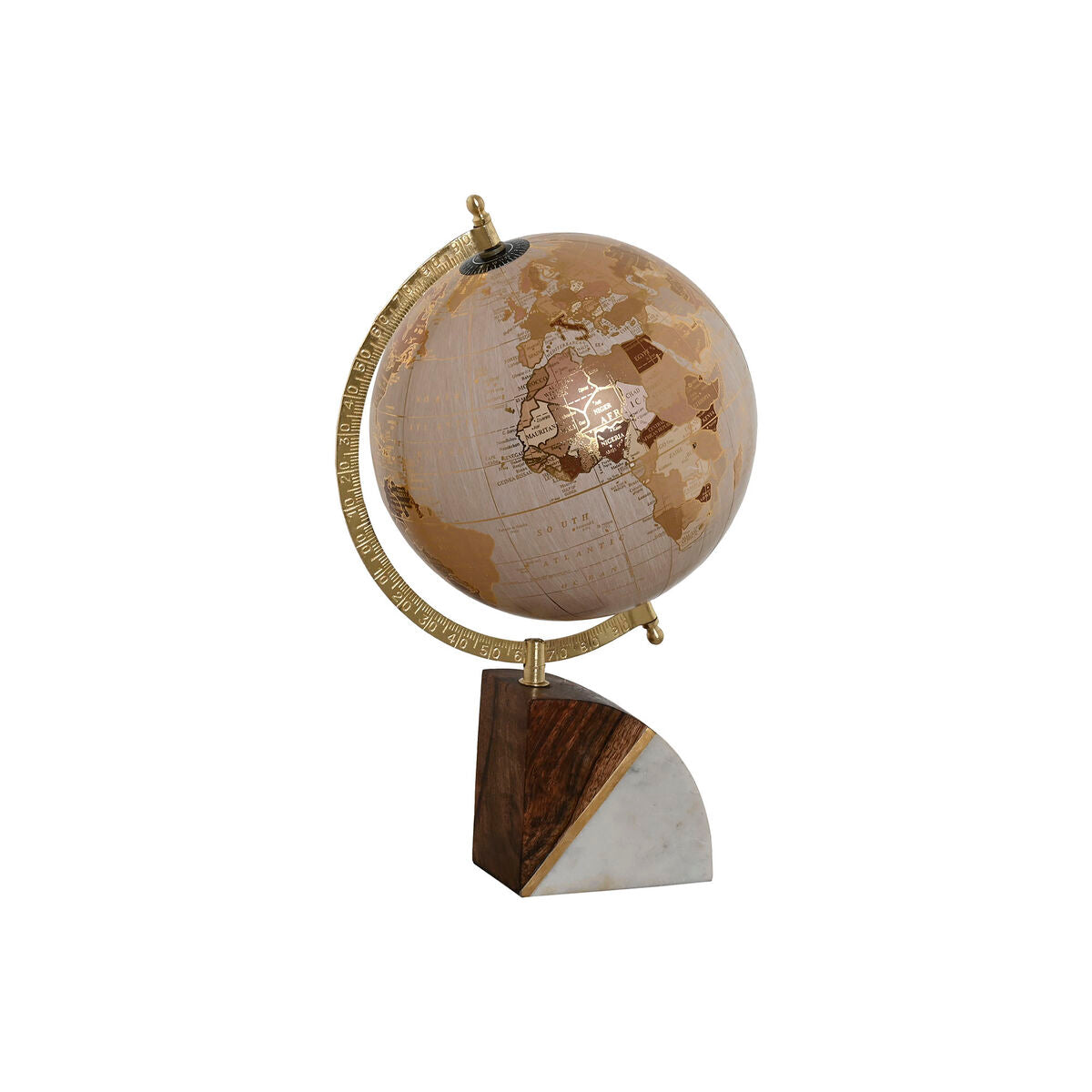 8424002149833 - Terraqueo-Globus Weiß Gold natürlich Hellrosa Vintage 20 x 20 x 37 cm 8424002149833 - Terraqueo-Globus Weiß Gold natürlich Hellrosa Vintage 20 x 20 x 37 cm