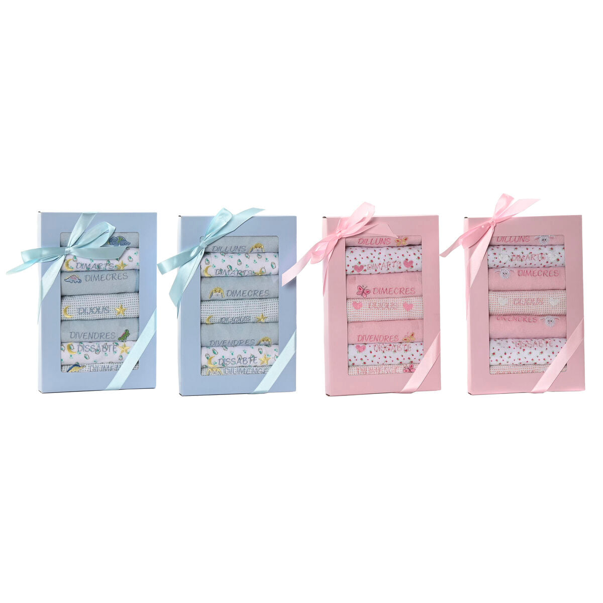 8424002150655 - Lätzchen-Set Rosa Himmelsblau Baumwolle 19 x 29 x 3 cm (4 Stück) 8424002150655 - Lätzchen-Set Rosa Himmelsblau Baumwolle 19 x 29 x 3 cm (4 Stück)