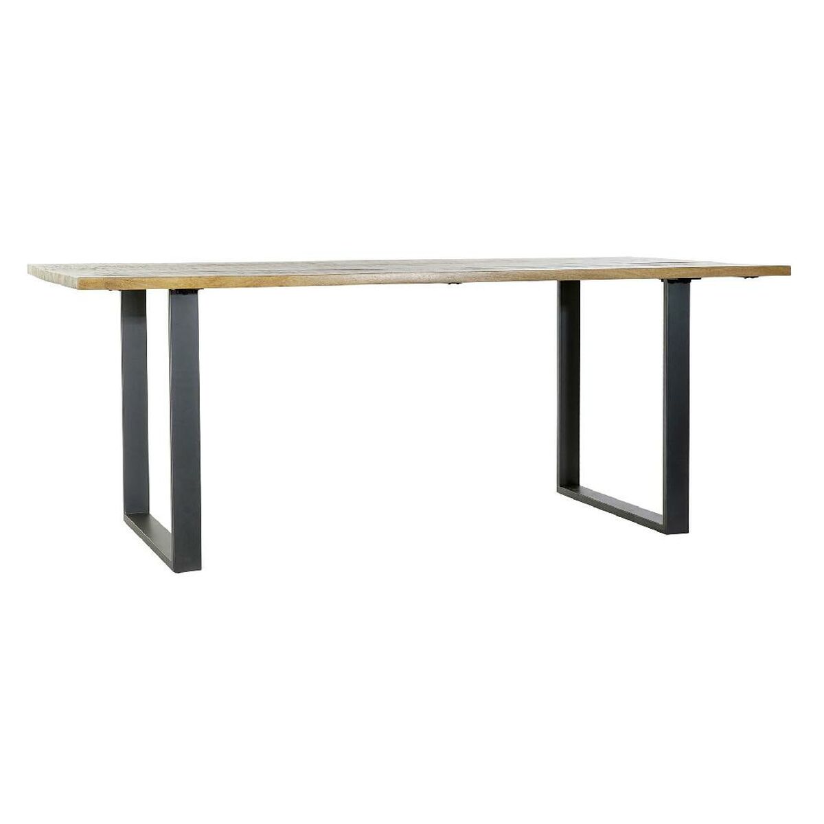 8424002151010 - Esstisch Schwarz natürlich Metall Mango-Holz 200 x 100 x 76 cm 8424002151010 - Esstisch Schwarz natürlich Metall Mango-Holz 200 x 100 x 76 cm