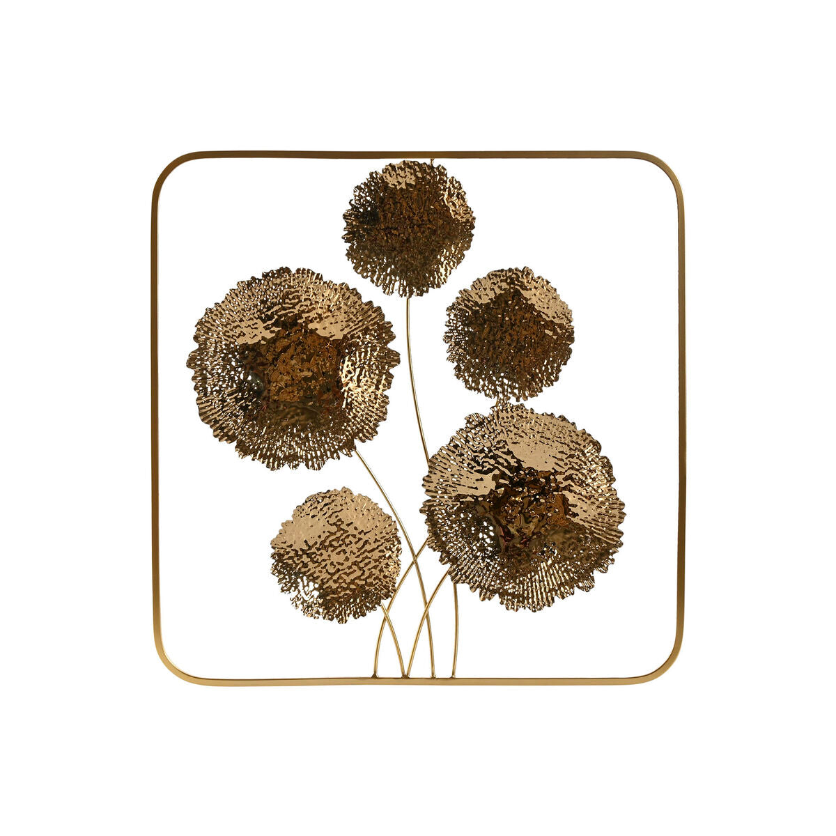 8424002155711 - Wanddekoration Gold Blume 50 x 5 x 50 cm 8424002155711 - Wanddekoration Gold Blume 50 x 5 x 50 cm