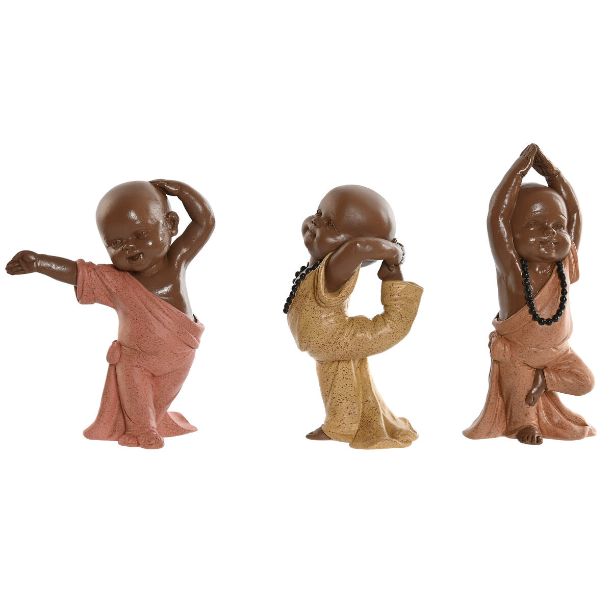 8424002158521 - Deko-Figur Orange Koralle Neongrün Harz Mönch Orientalisch 115 x 55 x 145 cm (3 Stück)