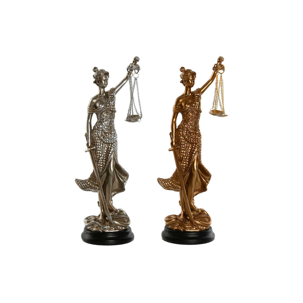 8424002159528 - Deko-Figur Gold Silberfarben Harz 85 x 75 x 25 cm (2 Stück)
