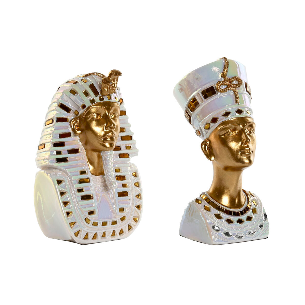 8424002159597 - Deko-Figur Weiß Gold Harz Orientalisch Ägypter 11 x 85 x 17 cm (2 Stück) 8424002159597 - Deko-Figur Weiß Gold Harz Orientalisch Ägypter 11 x 85 x 17 cm (2 Stück)