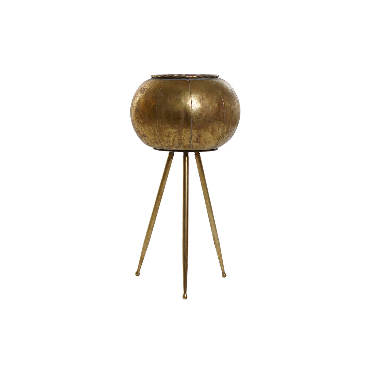 8424002160692 - Pflanzgefäß Home Esprit Golden Metal Modern 30 x 30 x 60 cm