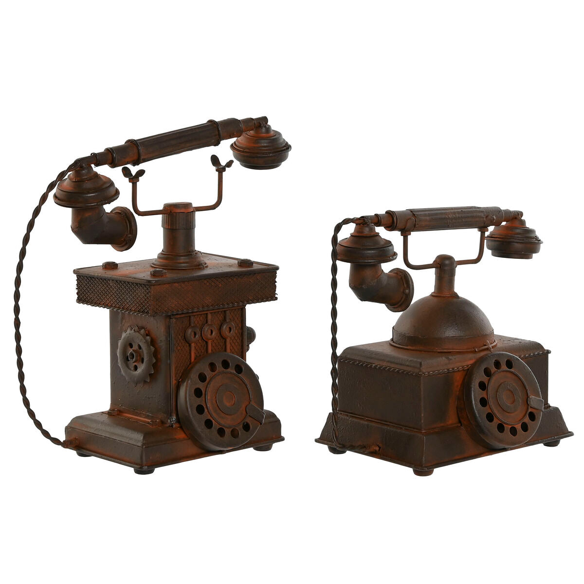 8424002174002 - Deko-Figur Bronze Vintage Telefon 21 x 12 x 18 cm (2 Stück)