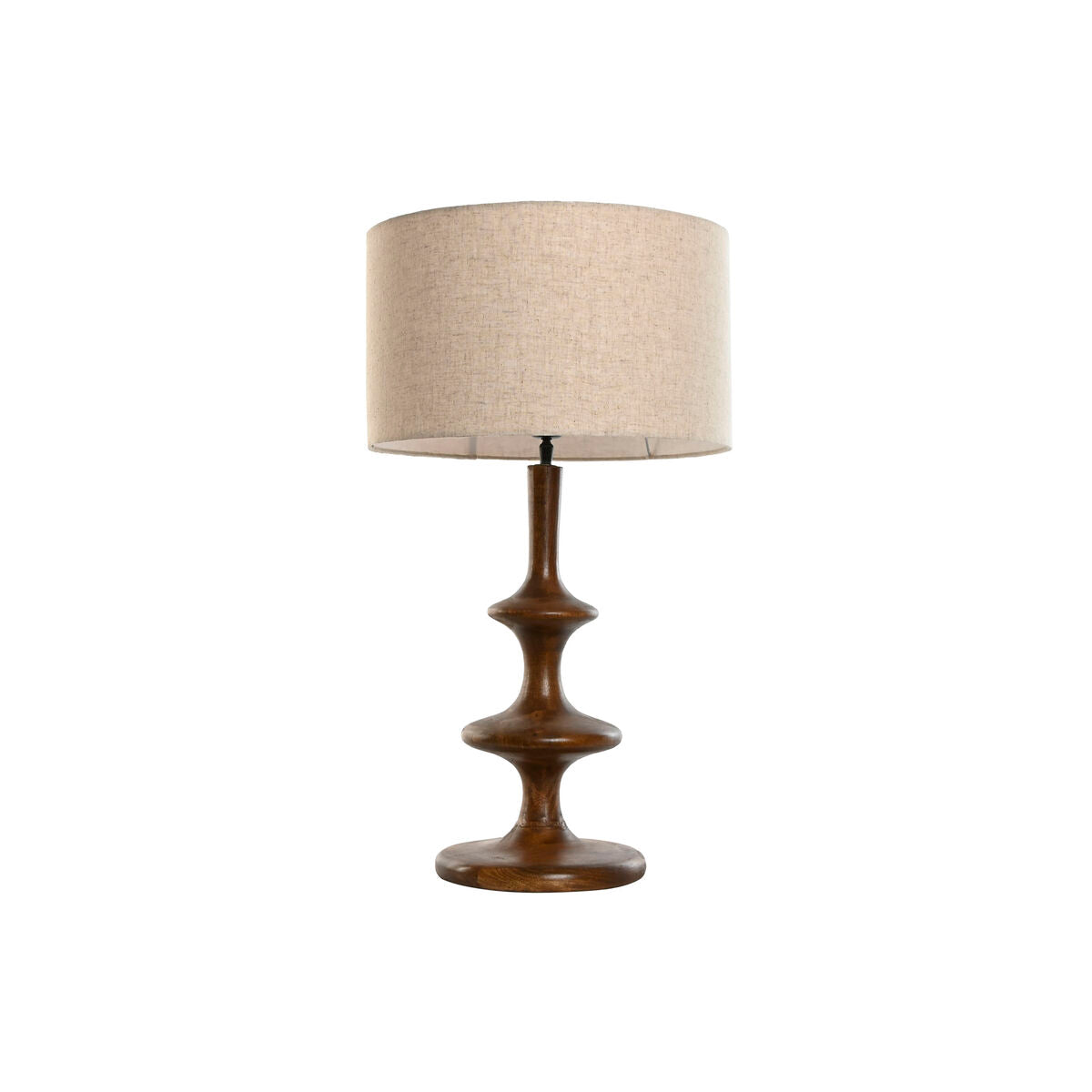 8424002176723 - Tischlampe Braun Beige Mango-Holz 50 W 220 V 40 x 40 x 70 cm 40 X 40 X 68 CM