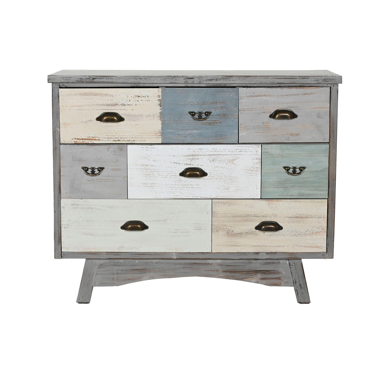 8424002177652 - Truhe der Schubladen nach Hause Esprit Gray Multicolour Cottage 100 x 40 x 80 cm 8424002177652 - Truhe der Schubladen nach Hause Esprit Gray Multicolour Cottage 100 x 40 x 80 cm