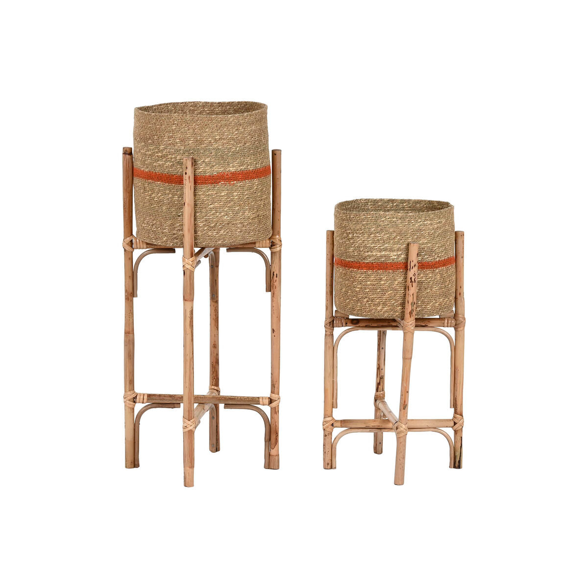 8424002177959 - Set von Pflanzgefäßen Home Esprit Natural Jute Mango Wood 26 x 26 x 67 cm (2 Stücke) 8424002177959 - Set von Pflanzgefäßen Home Esprit Natural Jute Mango Wood 26 x 26 x 67 cm (2 Stücke)