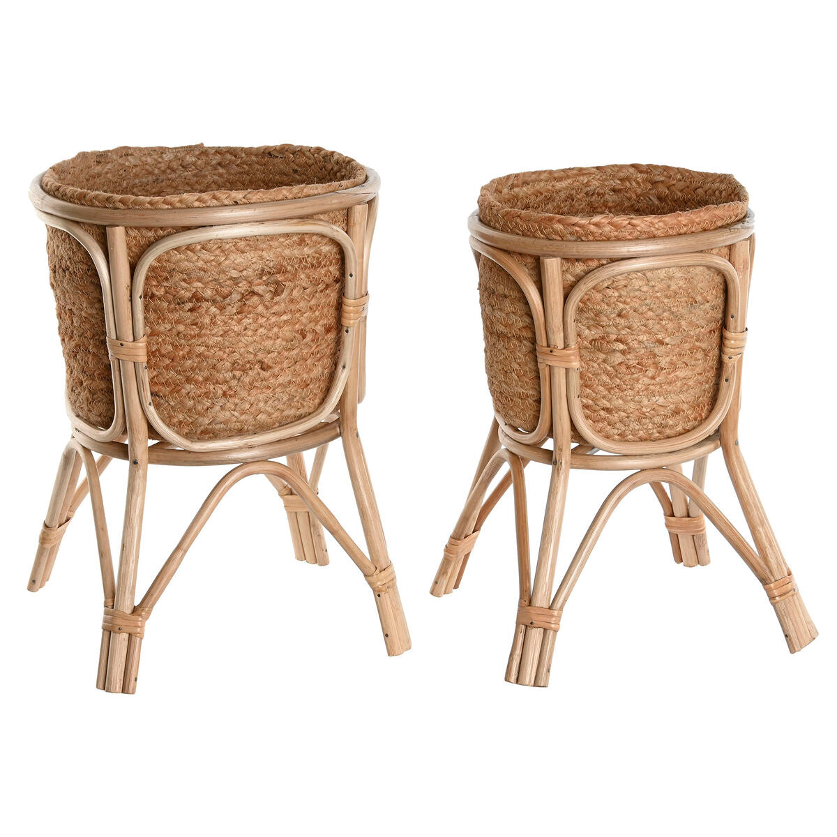 8424002177966 - Set von Pflanzgefäßen Home Esprit Natural Wicker Faser 28 x 28 x 38 cm (2 Stücke) 8424002177966 - Set von Pflanzgefäßen Home Esprit Natural Wicker Faser 28 x 28 x 38 cm (2 Stücke)