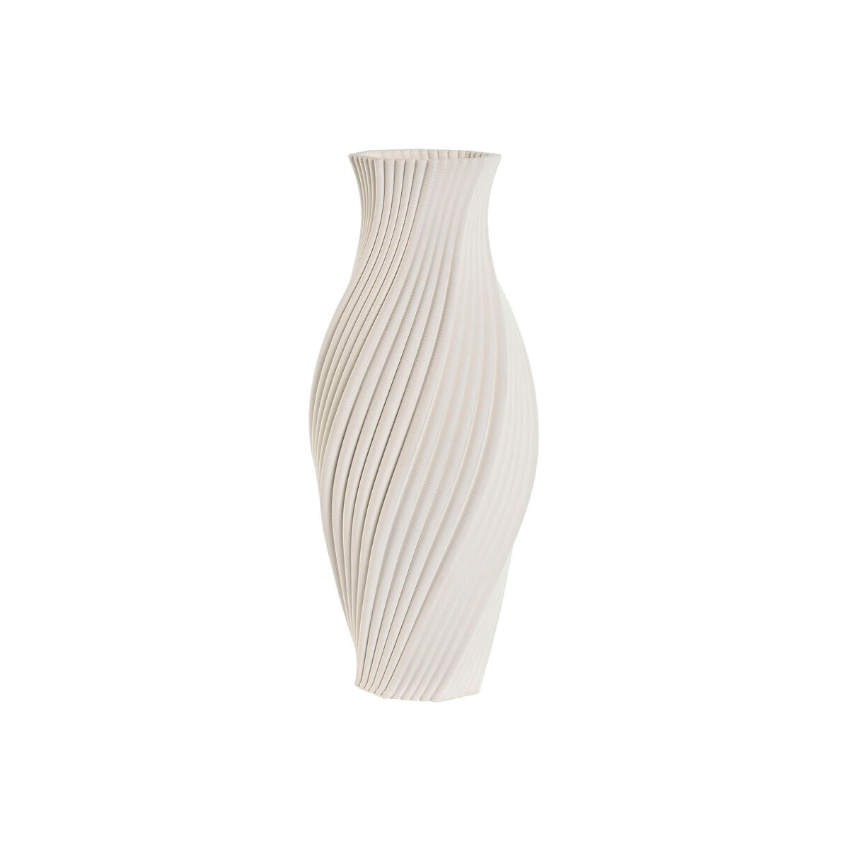 8424002178413 - Vase Home Esprit White Stoneware Modern 16 x 16 x 40 cm