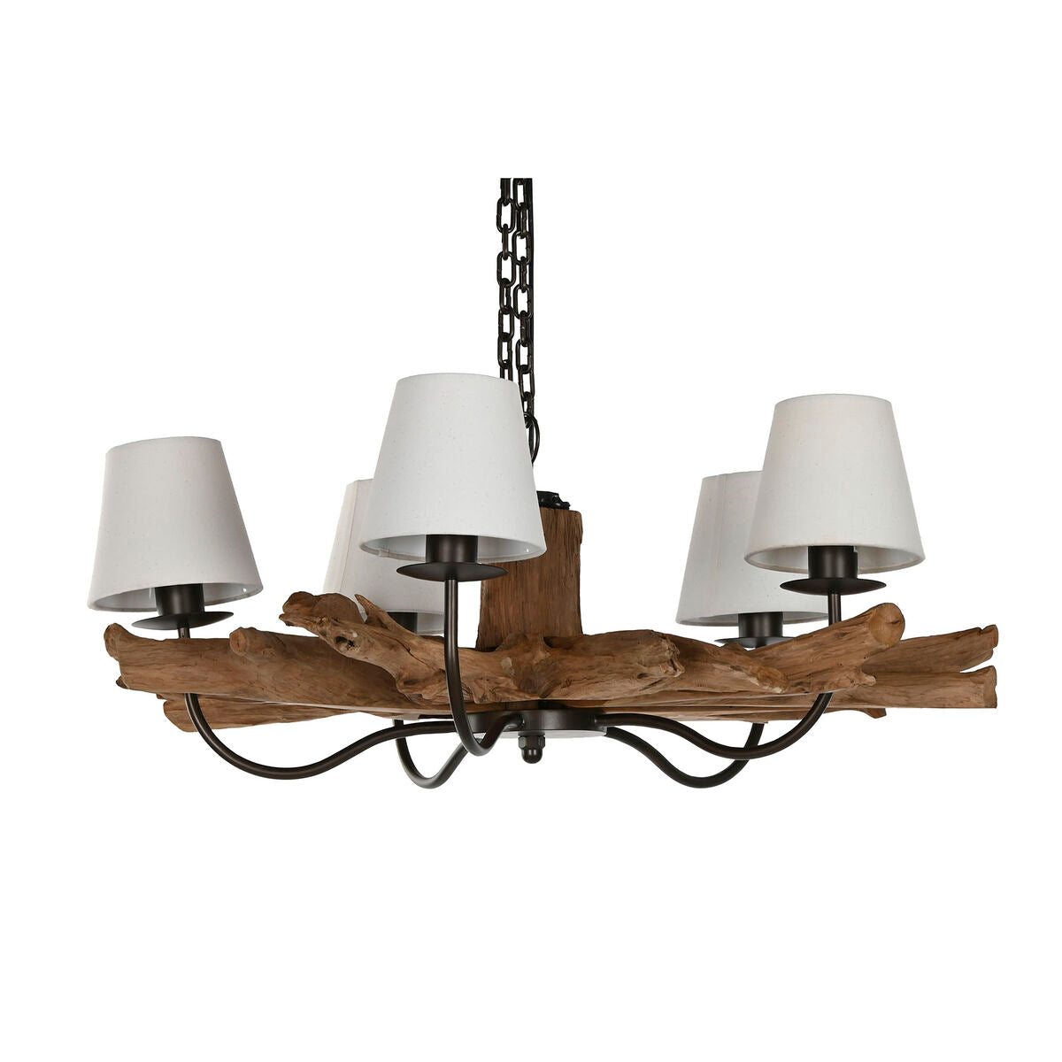 8424002178949 - Deckenleuchte Home Esprit Iron Teak 90 x 90 x 35 cm