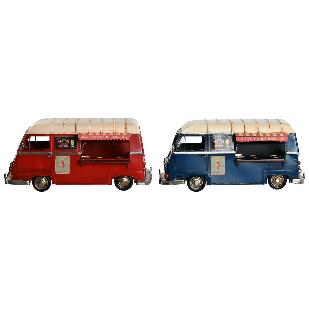 8424002182878 - Deko-Figur Blau Rot Beige Vintage 33 x 17 x 16 cm (2 Stück)