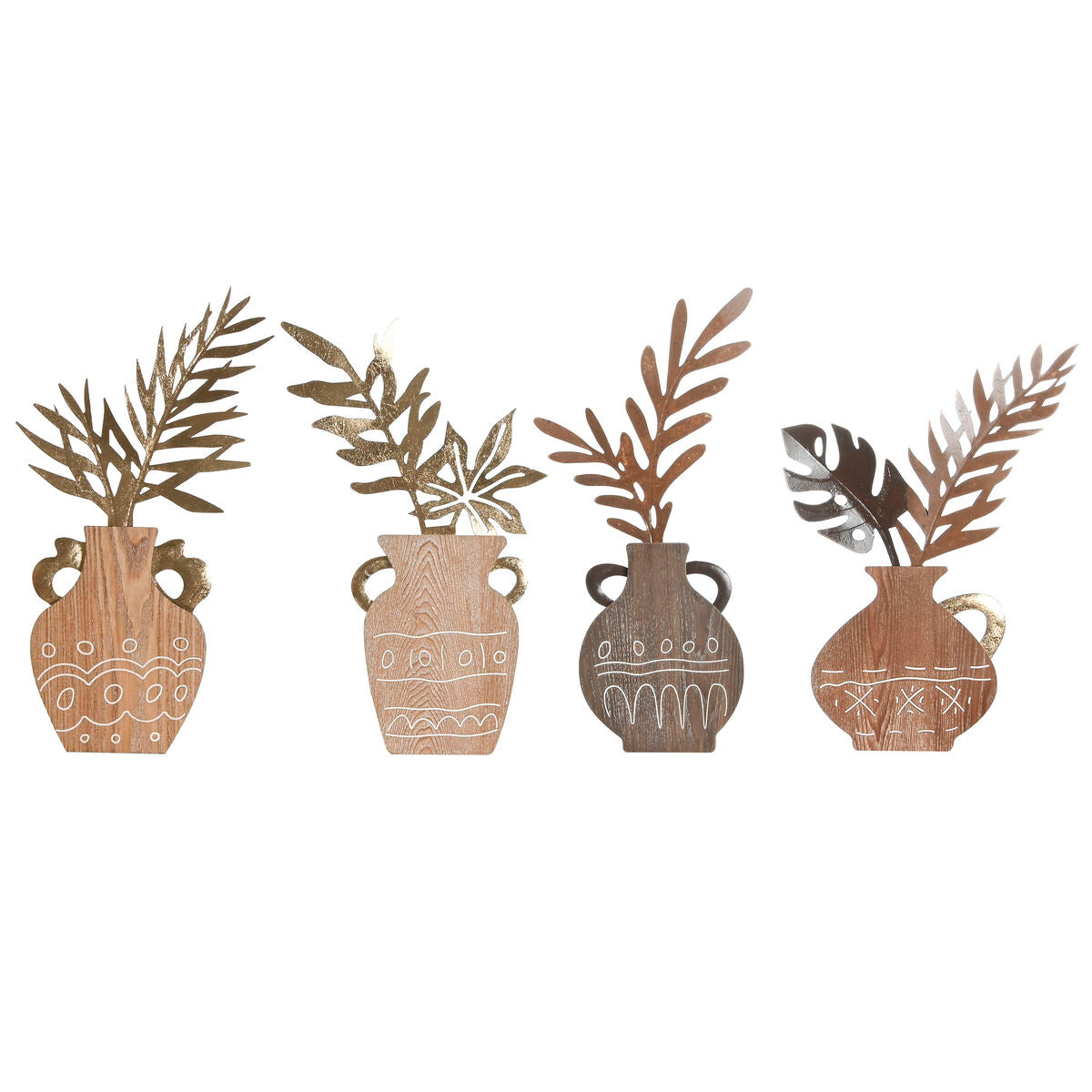 8424002188580 - Deko-Figur natürlich Vase Boho 285 x 2 x 50 cm (4 Stück)