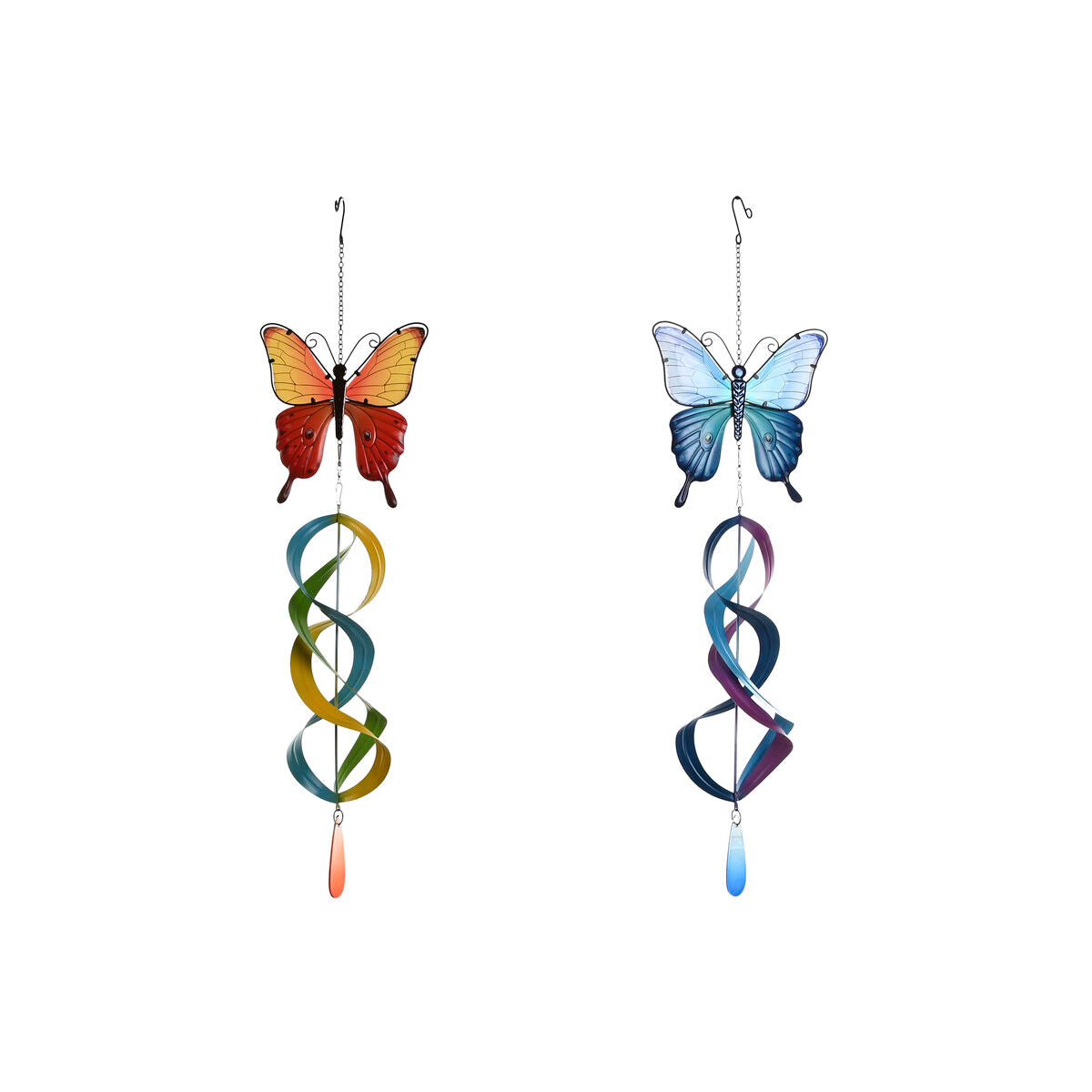 8424002190088 - Wanddekoration Blau Orange Schmetterling Shabby Chic 23 x 13 x 90 cm (2 Stück) 8424002190088 - Wanddekoration Blau Orange Schmetterling Shabby Chic 23 x 13 x 90 cm (2 Stück)