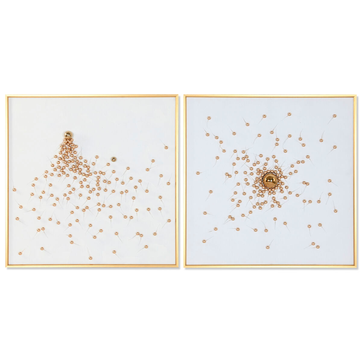 8424002211769 - Bild Weiß Gold Moderne 100 x 35 x 100 cm (2 Stück)