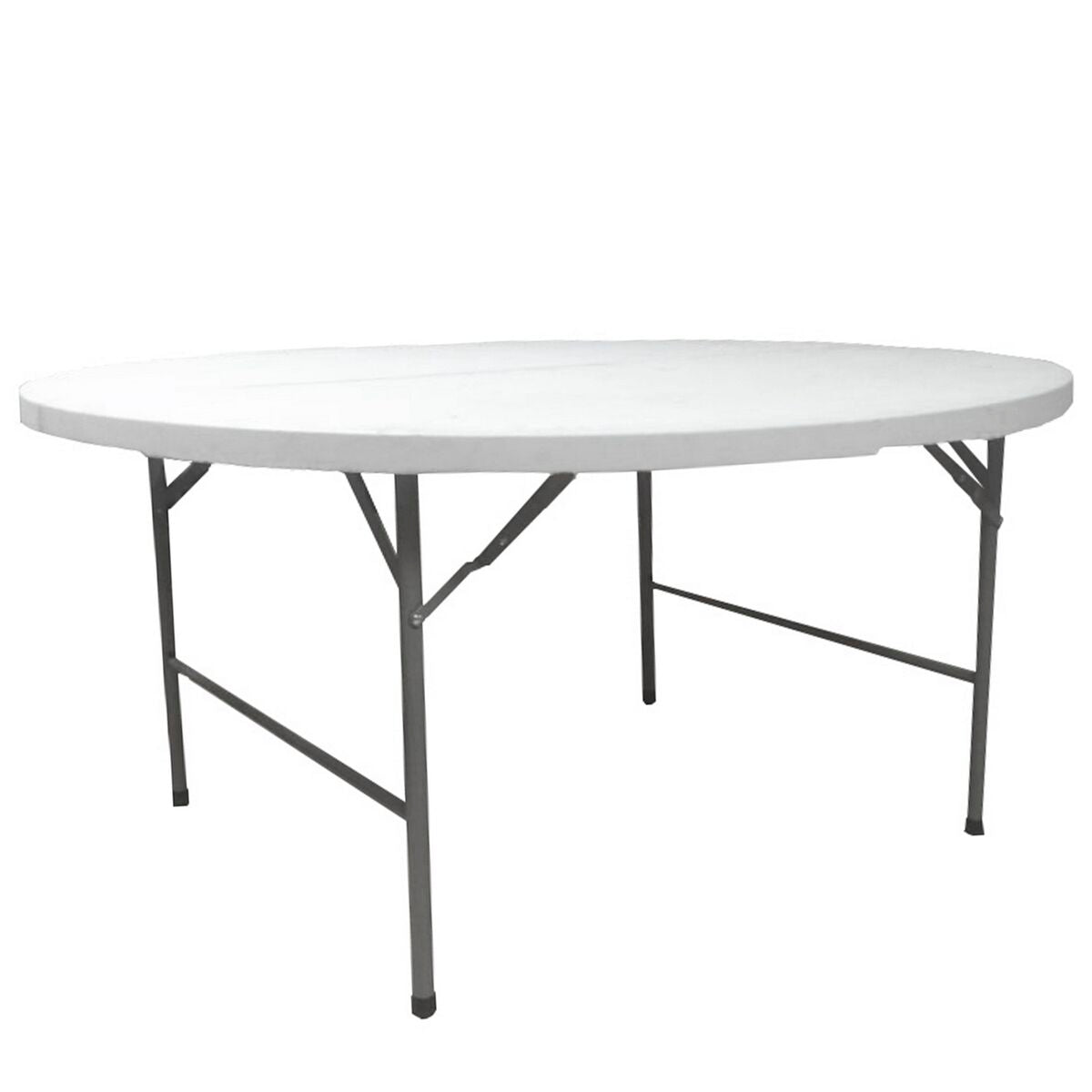 8424345827429 - Folding Table White HDPE 154 x 154 x 74 cm