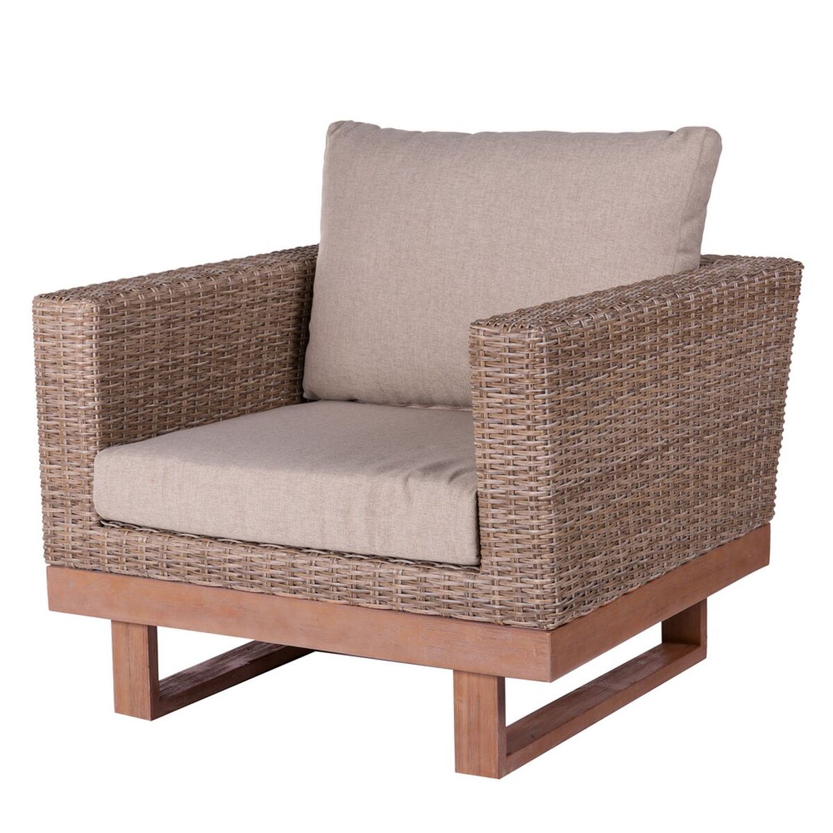 8424345834298 - Gartensofa Patsy 88 x 89 x 6450 cm Holz Rattan