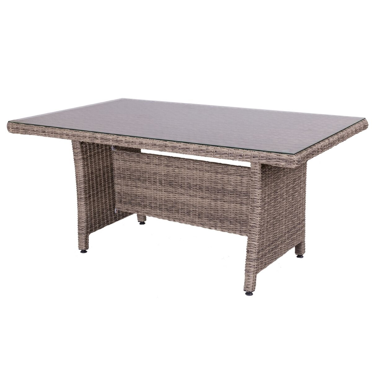 8424345834373 - Dining Table Patsy 160 x 100 x 75 cm Crystal Rattan