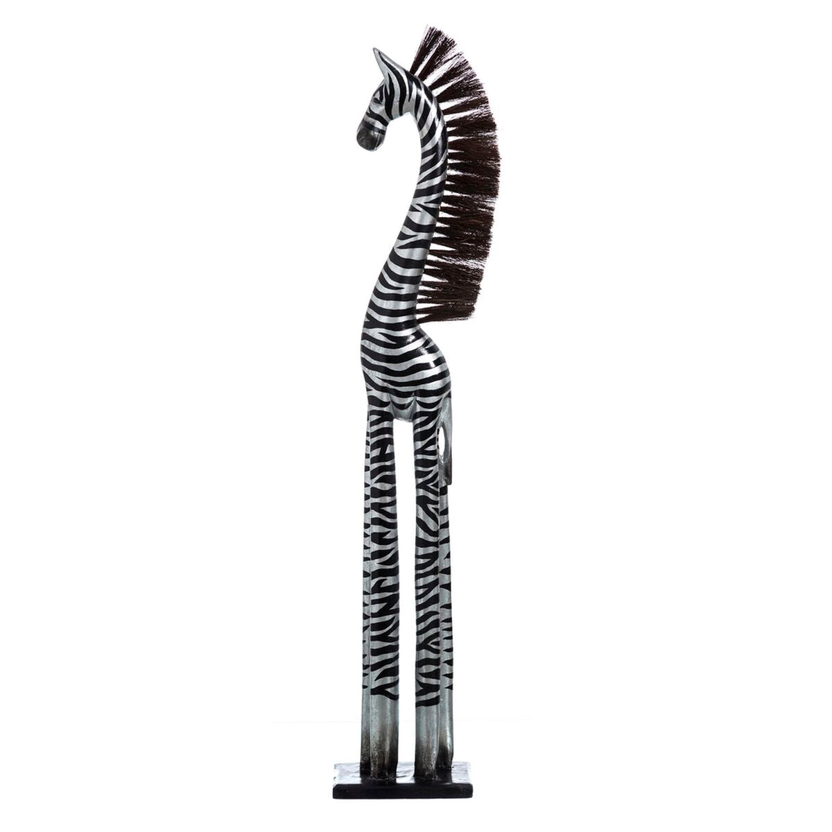 8424346073313 - Deko-Figur Schwarz Silberfarben Holz 19 X 12 X 100 CM