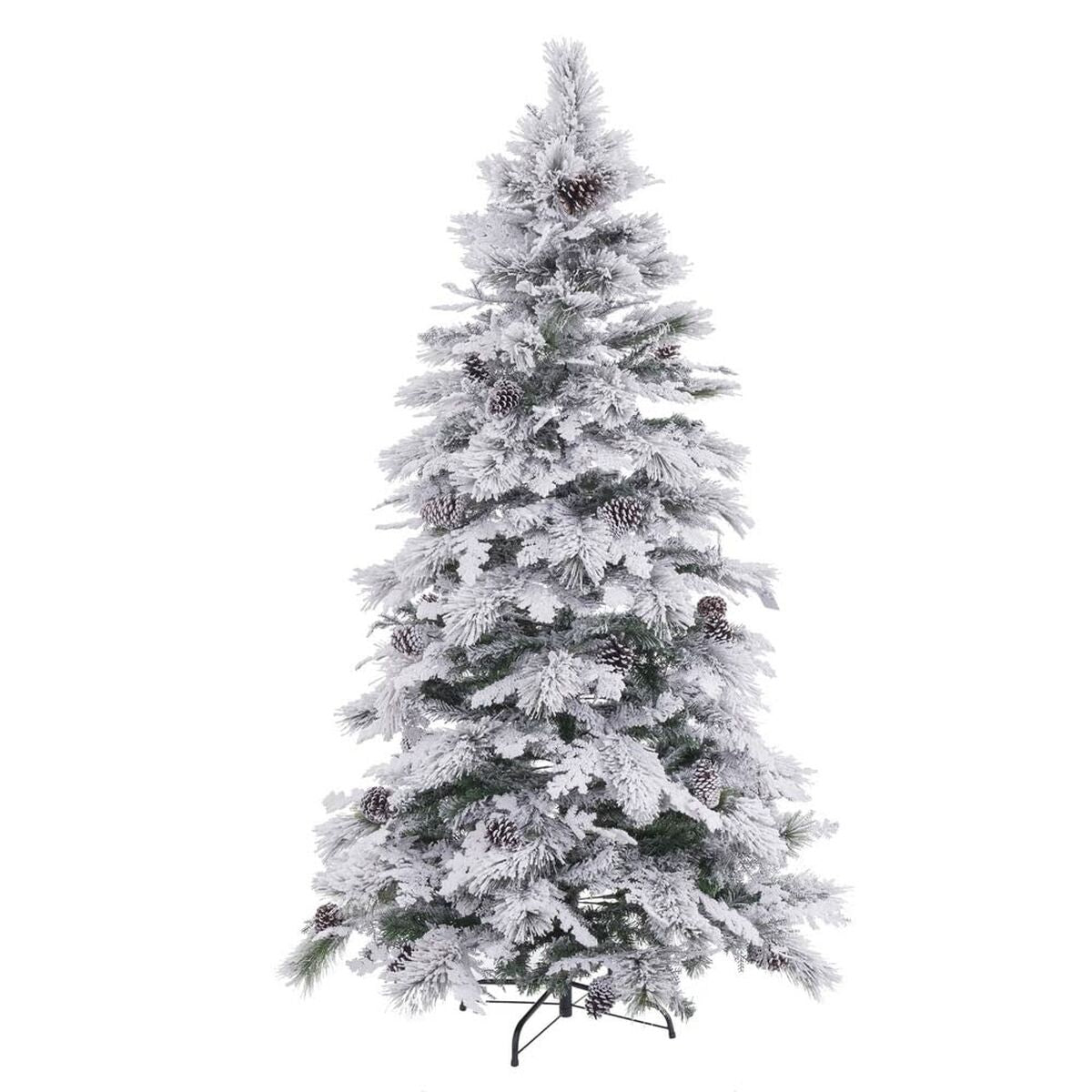 8424346185931 - Weihnachtsbaum Weiß grün PVC Metall Polyäthylen 210 cm