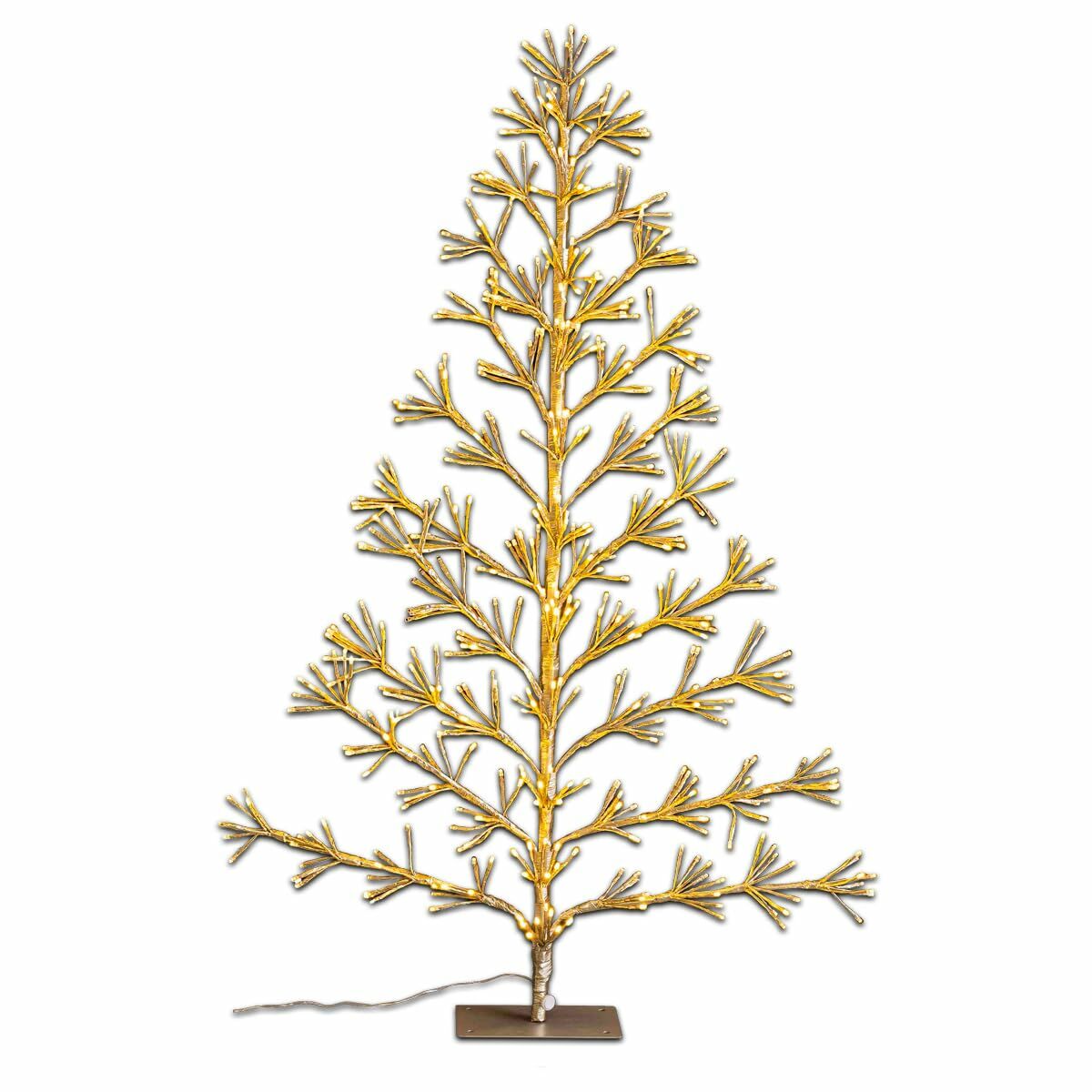 8424346197576 - Weihnachtsbaum Gold Metall Kunststoff 120 cm