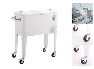 8424346273874 - Bigbuy Kühlbox Servierwagen mit Kühlbox Fresh 74 x 43 x 80 cm Metall Weiß Terras