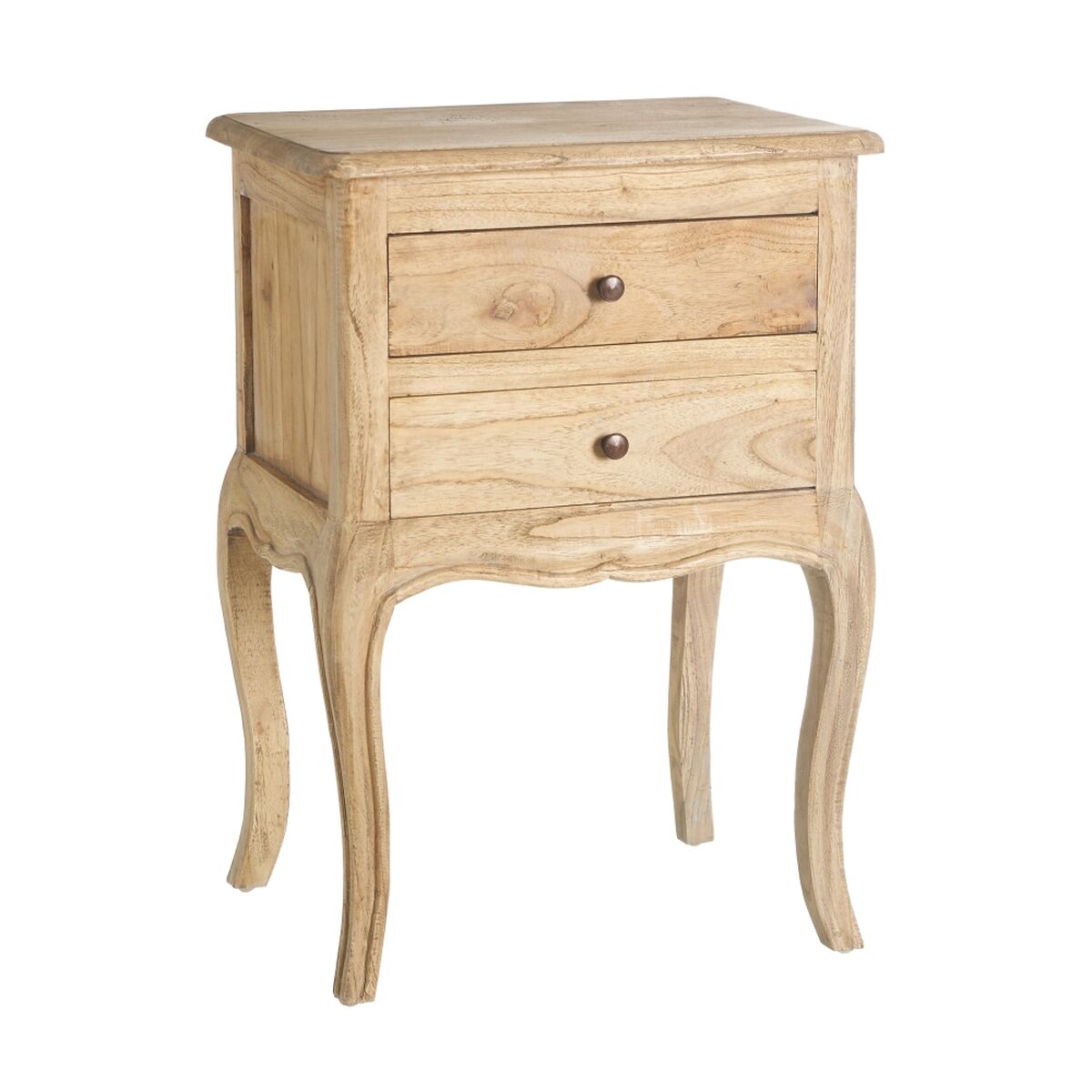 8424346511761 - Nachttisch 50 x 40 x 70 cm natürlich Mindiholz 8424346511761 - Nachttisch 50 x 40 x 70 cm natürlich Mindiholz