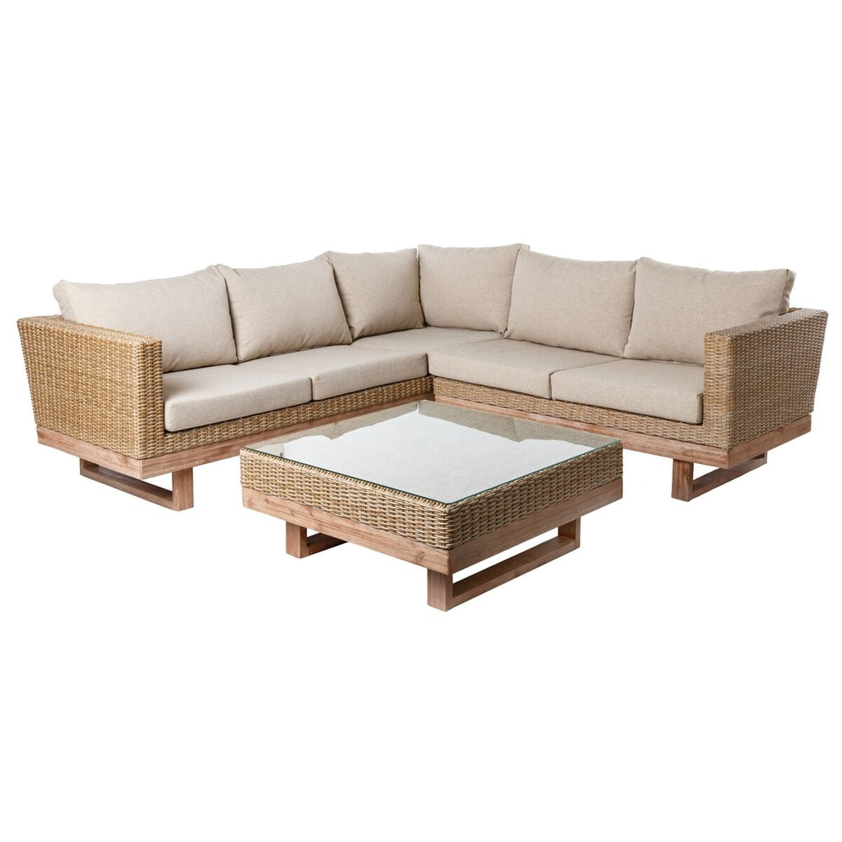 8424346843954 - Gartensofa Patsy Holz Rattan 235 x 230 x 645 cm