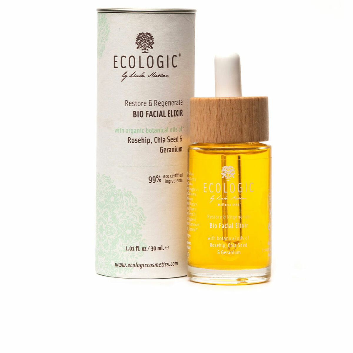 8424353010431 - Bio Restore & Regenerate (30 ml) der Gesichtselixier -Elixier -Elixier -Ecologic Cosmetics